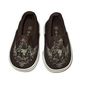 AIRWALK Infant Toddler Boy's Brown Slip-ons Size 3W